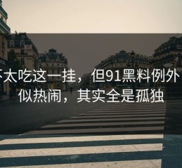 我不太吃这一挂，但91黑料例外，看似热闹，其实全是孤独